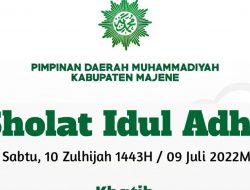 Muhammadiyah Majene Pusatkan Sholat Idul Adha 1443 di Stadion Prasamya Majene