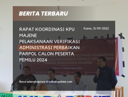 FOTO : Rapat Koordinasi KPU Majene