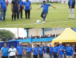 Bupati Majene bersama Wakilinya Hadiri Pembukaan Turnament Sepak Bola Kuda Laut Cup V