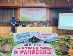 Warga Pamboang Bubarkan Konsultasi Publik PT CIAM, Tuntut Penutupan Total Tambang
